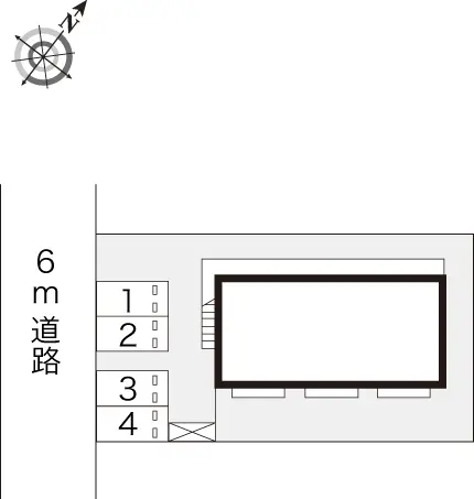 ★手数料０円★熊谷市籠原南２丁目　月極駐車場（LP）